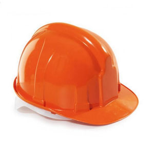 Каска строительная оранжевая (для рабочих)
